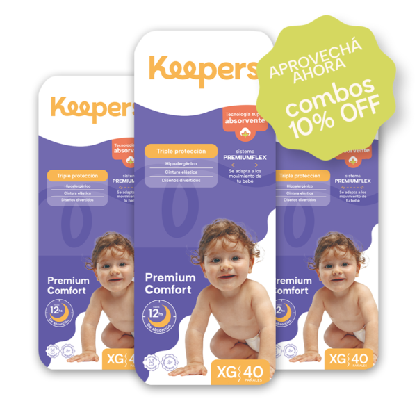 Combo de 120 pañales Talle XG